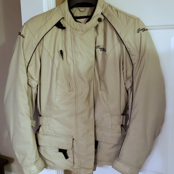 Tour Master Beige Trinity Series 2 Motorcycle Jacket Medium Women's Waterproof - Picture 1 of 11